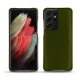 Lederschutzhülle Samsung Galaxy S21 Ultra - Vert Veggie