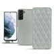 Custodia in pelle Samsung Galaxy S21+ - Gris - Couture ( Nappa - Pantone W428C ) 