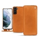 Samsung Galaxy S21+ leather case - Mandarine vintage ( Pantone 165C ) 
