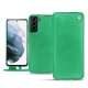 Housse cuir Samsung Galaxy S21+ - Menthe vintage ( Pantone 562C ) 