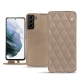 Lederschutzhülle Samsung Galaxy S21+ - Taupe vintage - Couture