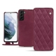 Custodia in pelle Samsung Galaxy S21+ - Prune vintage - Couture