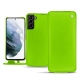 Lederschutzhülle Samsung Galaxy S21+ - Vert fluo