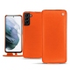Housse cuir Samsung Galaxy S21+ - Orange fluo