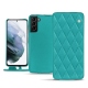 Lederschutzhülle Samsung Galaxy S21+ - Bleu fluo - Couture