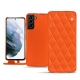 Custodia in pelle Samsung Galaxy S21+ - Orange fluo - Couture