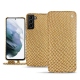 Samsung Galaxy S21+ leather case - Serpent sabbia