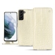 Capa em pele Samsung Galaxy S21+ - Crocodile milk