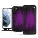 Samsung Galaxy S21+ leather case - Violet Patine