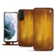 Housse cuir Samsung Galaxy S21+ - Doré Patine