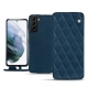 Custodia in pelle Samsung Galaxy S21+ - Blu mediterran - Couture
