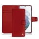 Capa em pele Samsung Galaxy S21+ - Rouge ( Nappa - Pantone 199C ) 