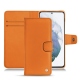 Capa em pele Samsung Galaxy S21+ - Orange ( Nappa - Pantone 1495U ) 
