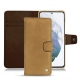 Housse cuir Samsung Galaxy S21+ - Sable vintage ( Roughtcut - Gaucho#57254 ) 