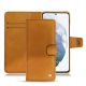Housse cuir Samsung Galaxy S21+ - Or Maïa ( Pantone 871C ) 