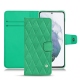 硬质真皮保护套 Samsung Galaxy S21+ - Menthe vintage - Couture