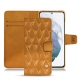 Samsung Galaxy S21+ leather case - Or Maïa - Couture