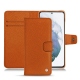 Housse cuir Samsung Galaxy S21+ - Orange vibrant
