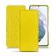 Housse cuir Samsung Galaxy S21+ - Jaune fluo