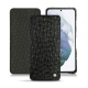 Capa em pele Samsung Galaxy S21+ - Autruche nero