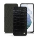 Housse cuir Samsung Galaxy S21+ - Crocodile nero