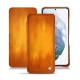 Housse cuir Samsung Galaxy S21+ - Orange Patine