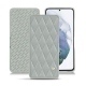 Capa em pele Samsung Galaxy S21+ - Gris - Couture ( Nappa - Pantone W428C ) 
