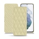 Capa em pele Samsung Galaxy S21+ - Beige - Couture ( Nappa - Pantone 7502C ) 