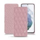 Housse cuir Samsung Galaxy S21+ - Rose - Couture ( Nappa - Pantone 2365C ) 