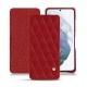 Housse cuir Samsung Galaxy S21+ - Rouge - Couture ( Nappa - Pantone 199C ) 