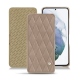 Housse cuir Samsung Galaxy S21+ - Taupe vintage - Couture