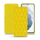 Lederschutzhülle Samsung Galaxy S21+ - Jaune fluo - Couture