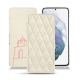 Lederschutzhülle Samsung Galaxy S21+ - Blanc escumo - Couture