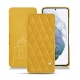 硬质真皮保护套 Samsung Galaxy S21+ - Jaune soulèu - Couture