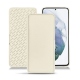 Samsung Galaxy S21+ leather case - Blanc PU