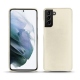 Coque cuir Samsung Galaxy S21+ - Blanc ( Nappa - White ) 