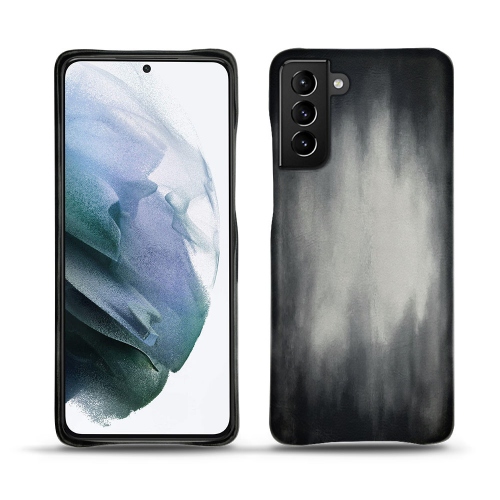 Funda de cuero de primera calidad para su Samsung Galaxy S21+Gris Patine