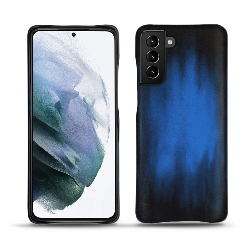 Coque cuir premium pour votre Samsung Galaxy S21+Bleu Patine