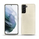 Coque cuir Samsung Galaxy S21+ - Blanc escumo