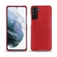 Samsung Galaxy S21+ leather cover - Rouge troupelenc