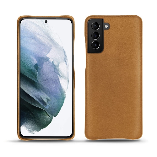Custodia in pelle premium per il tuo Samsung Galaxy S21+Castan esparciate ( Pantone #824F2A )