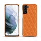 Lederschutzhülle Samsung Galaxy S21+ - Orange - Couture ( Nappa - Pantone 1495U ) 
