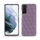 硬质真皮保护套 Samsung Galaxy S21+ - Lilas - Couture ( Nappa - Pantone 2645U ) 