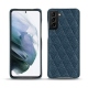 Coque cuir Samsung Galaxy S21+ - Indigo - Couture ( Pantone 303U ) 