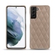 Custodia in pelle Samsung Galaxy S21+ - Taupe vintage - Couture