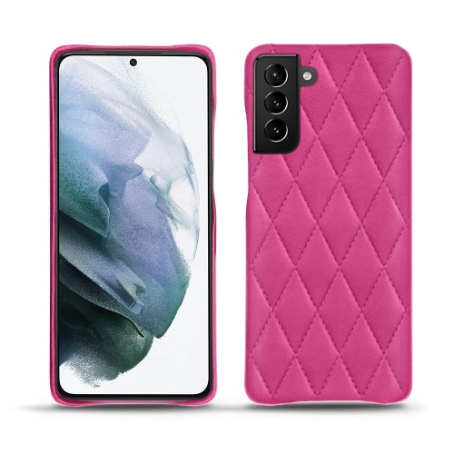 Funda de cuero de primera calidad para su Samsung Galaxy S21+Rose BB - Couture ( Pantone #DB599F )