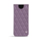 Pochette cuir Samsung Galaxy S21+ - Lilas - Couture ( Nappa - Pantone 2645U ) 