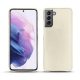 Coque cuir Samsung Galaxy S21 - Blanc ( Nappa - White ) 