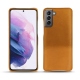 Coque cuir Samsung Galaxy S21 - Or Maïa ( Pantone 871C ) 