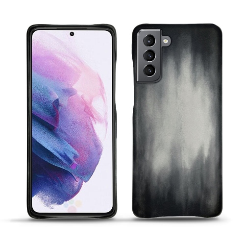 Funda de cuero de primera calidad para el Samsung Galaxy S21Gris Patine
